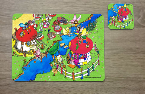 Erinsdale Studio Cottage Personalised Placemat & Coaster